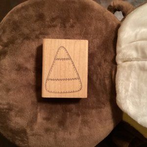 large Candy Corn by Azadi Earles Rubber Stamp